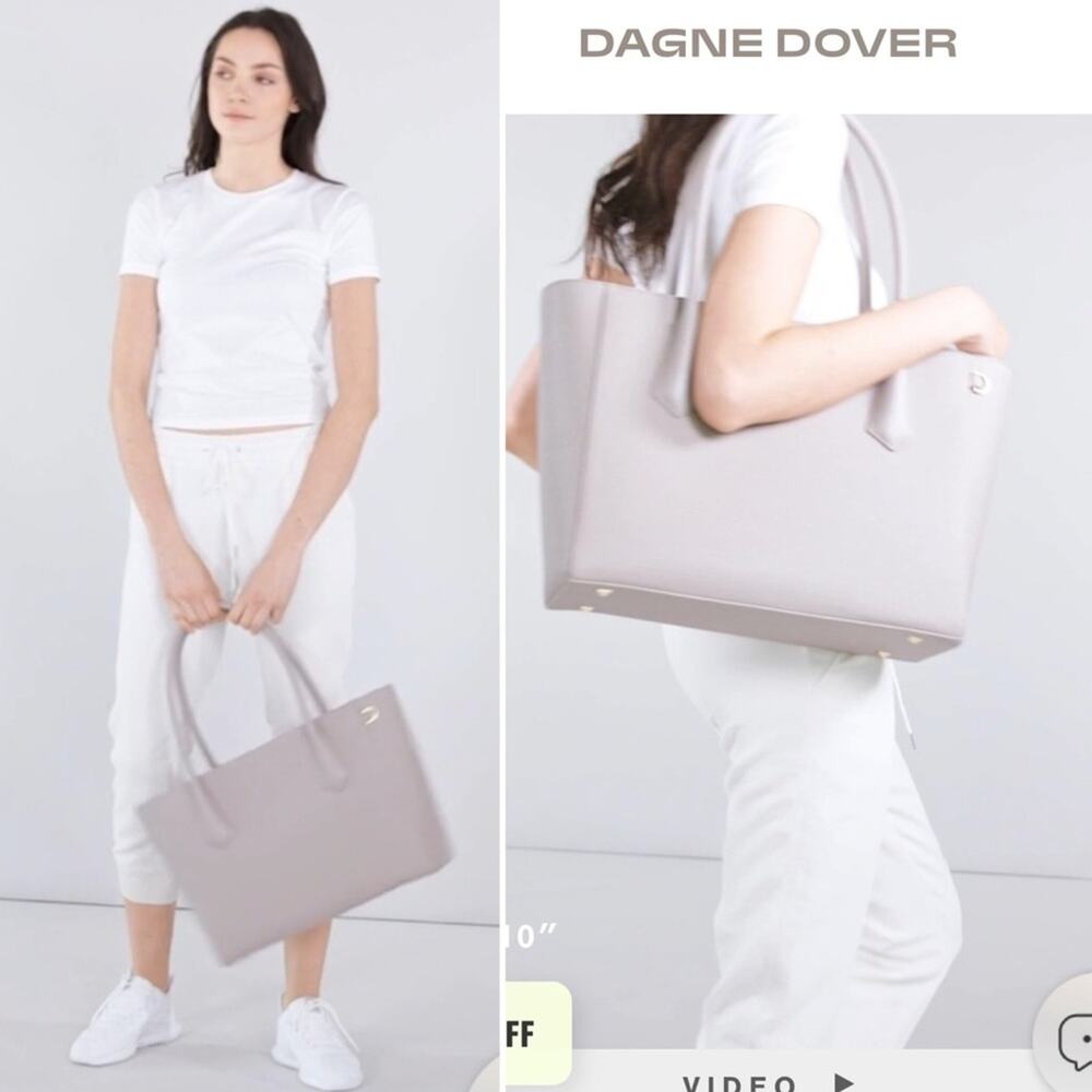Dagne Dover Lime Green Signature Tote Bag - Picture 3 of 16